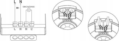 CZUJNIK RUCHU SUFITOWY ULTRA PŁASKI LED PIR CZUJKA ZMIERZCHU 360° na Arena.pl