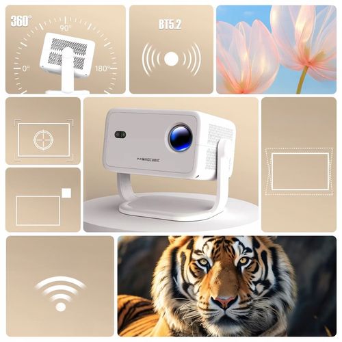 PROJEKTOR LED MAGCUBIC L018 4K 1080p ANDROID SMART TV WiFi GŁOŚNIK BT na Arena.pl