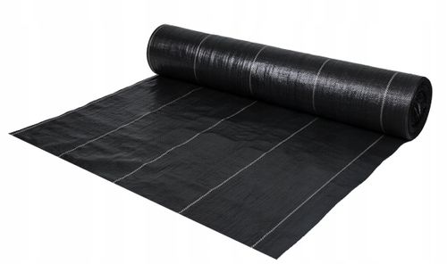 AGROTKANINA 135G 1,1x50m PREMIUM UV 3% AGROWŁÓKNINA CZARNA MATA + KOŁKI na Arena.pl