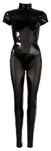 cottelli party kombinezon czarny l z siateczką i zamkami na Arena.pl