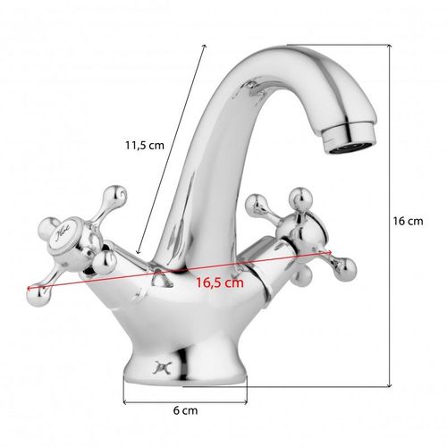 Bateria umywalkowa stojąca kran retro na Arena.pl
