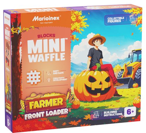 Marioinex klocki WAFFLE mini FARMER - Koparka, 50 elementów na Arena.pl