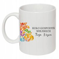 Kubek ceramiczny Koło Gospodyń Wiejskich nadruk KGW twoja miejscowości