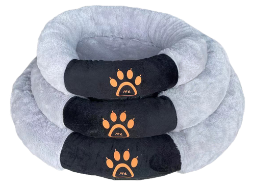 Legowisko dla psa owalne szare M PAW 48x48cm na Arena.pl