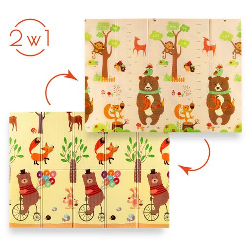 Mata dziecięca składana Forest 190 x 150 cm MD05 Nils Fun na Arena.pl