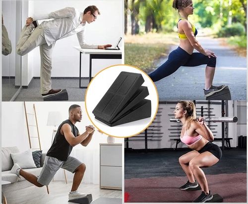 Bloczek pochylny squat wedge block 3 elementy do rozciągania przysiady nogi na Arena.pl