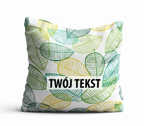 Poduszka Dekoracyjna KWIATY  z Twoim napisem K15 na Arena.pl