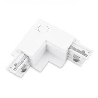 Kątowy L-łącznik podtynkowy Track AZ4297 do 3-fazowej szyny biały prawy