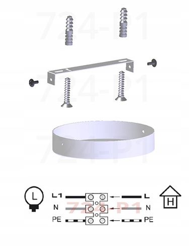 LAMPA WISZĄCA SUFITOWA ŻYRANDOL PLAFON LOFT 724-P1 na Arena.pl