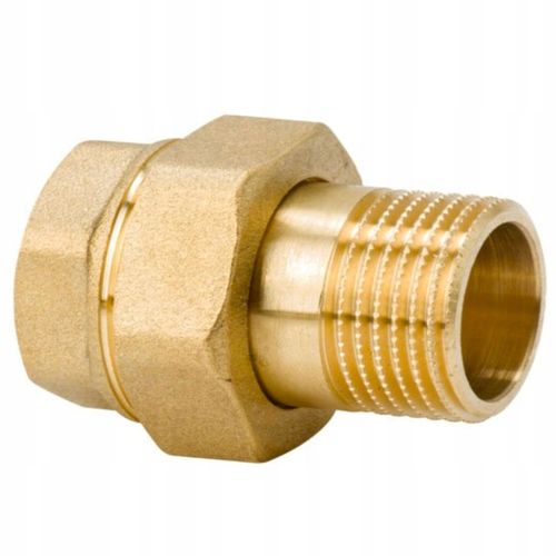 Śrubunek mosiężny prosty 1" DN25 z uszczelką oringiem Diamond mocny na Arena.pl