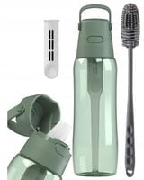 Szczoteczka do mycia + butelka filtrująca szałwiowa barwiona Dafi