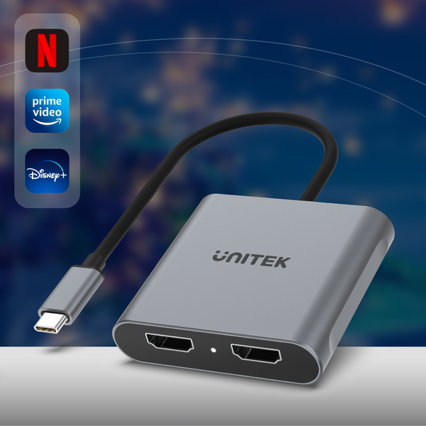 Unitek Adapter USB-C na 2x HDMI 4K MST zdjęcie 7