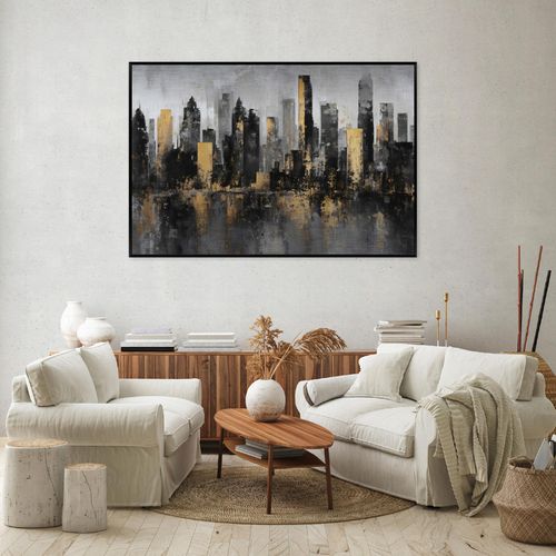 Obraz W Ramie Na Metalu Do Sypialni Salonu Miasto 120x80 na Arena.pl