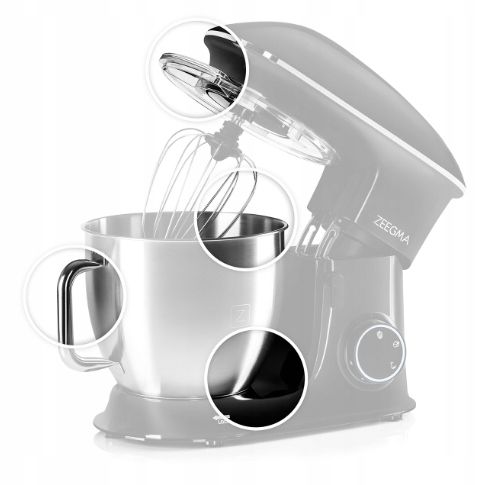 Robot kuchenny Zeegma Planeet Chef 2200 W 6,5l różne końcówki na Arena.pl