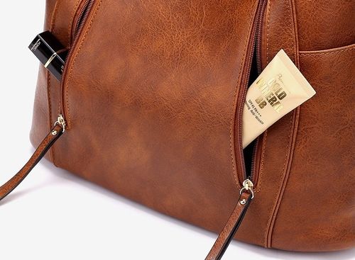 Torebka Duża BRĄZOWA Damska Pojemna Do pracy A4 Torba na Arena.pl