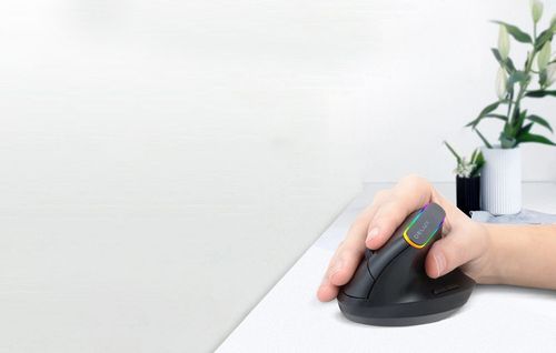 Bezprzewodowa Mysz Pionowa Delux M618db Bluetooth 2.4g 4000dpi Rgb na Arena.pl