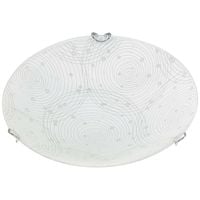 Plafon LAMPA sufitowa ANDRA 3234 Rabalux szklana OPRAWA okrągła LED 12W 4000K we wzorki chrom białe