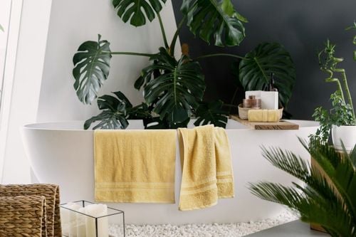 Ręcznik Porto 06 50X90 cm musztardowy bawełna 500 g/m² frotte na Arena.pl