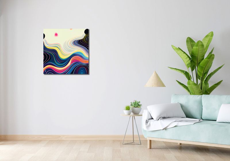Obraz 60x60cm Wodnista Tafla zdjęcie 2
