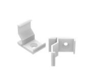 Uchwyt biały do profili GLC1 white clips
