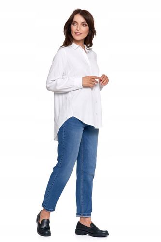 ELEGANCKA KOSZULA DAMSKA OVERSIZE WYDŁUŻONY TYŁ MODNA BLUZKA MORAJ na Arena.pl