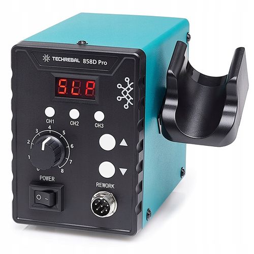 STACJA LUTOWNICZA HOT AIR GORĄCE POWIETRZE TECHREBAL 858D PRO 700W na Arena.pl