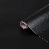 OKLEINA MEBLOWA FOLIA SAMOPRZYLEPNA NA MEBLE BLAT 45x200 SKÓRA CZARNA