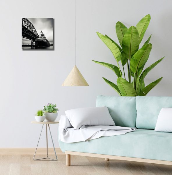 Obraz 30x30cm Statek przy Moście zdjęcie 2