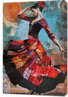 Obraz 60x90cm Taniec Flamenco