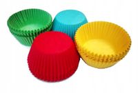 FOREMKI PAPILOTKI do muffinek 50x25 cm - kolorowe 200 szt