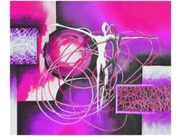 60X50CM TAŃCZĄCE POSTACIE FIOLECIE OBRAZ ŚCIAN DREWNIANE