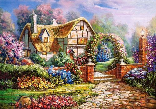 Puzzle 500 elementów - Ogrody Wiltshire na Arena.pl
