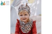 Jamiks PANTERA turban dla dziewczynki dresówka beżowy 48-50