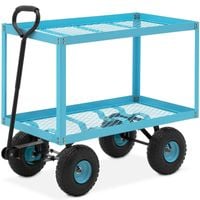 wózek ogrodowy transportowy 2 poziomy z siatki do 150 kg
