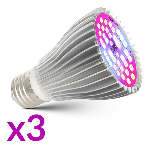 LAMPA LED DO WZROSTU UPRAWY ROŚLIN 90W 3000lm 3 GŁOWICE na Arena.pl