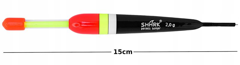 Spławik Przelotowy z BALSY SHARK 2,0 g / 15 cm zdjęcie 2