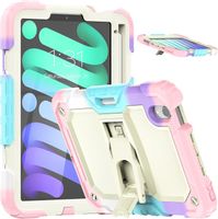 Etui do iPad Mini 6 8.3" z Podstawką i Paskiem na Ramię Kolorowe