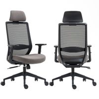 fotel obrotowy fb25-fx (b) czarno-szary