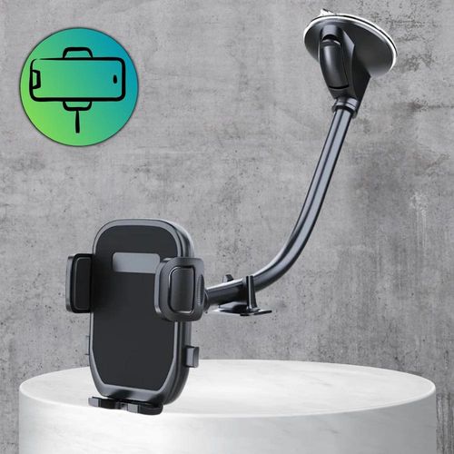 Uchwyt do samochodu na telefon czarny elastyczny długie ramię na Arena.pl