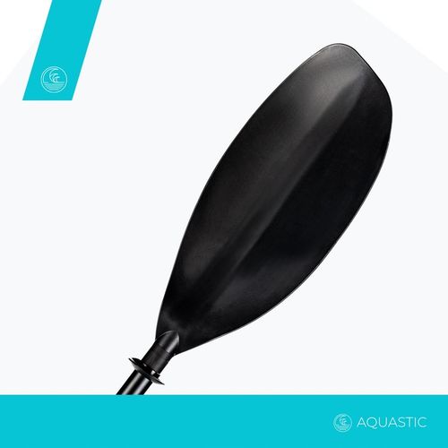 Wiosło kajakowe 2-częściowe AQUASTIC 220 cm czarne na Arena.pl