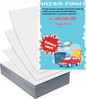 Ulotki A6 100szt reklamowe firmowe PRANIE TAPICEREK DYWANÓW gotowe wzory