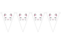 Girlanda dekoracyjna flagi Kotek, 500 cm