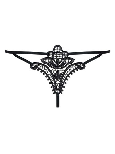 Luiza stringi czarne - z efektownym wzorem z tyłu Obsessive S/M na Arena.pl