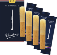 Stroik klarnet Bb 2,5 Vandoren Classic Blue CR1025 4 szt. ZESTAW