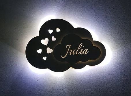 Lampka nocna LED CHMURKA -Gwiazdki z imieniem na Arena.pl