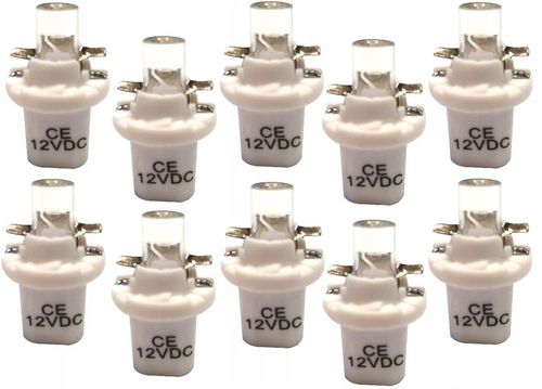 ŻARÓWKA BIAŁA LED B8.5D 12V T5 R5 10 SZTUK na Arena.pl