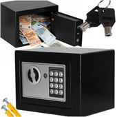 Domowy Sejf Kasetka na Zamek Elektroniczny Szyfr Klucz Kod Kasa Pancerna