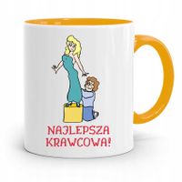 Kubek Żółty Dla Krawcowej Najlepsza Krawcowa Z Nadrukiem Ze Zdjęciem