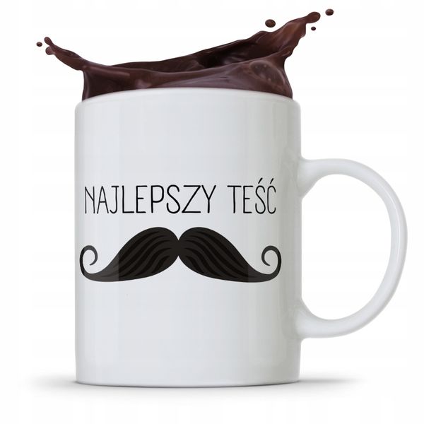 Kubek Prezent Dla Teścia Najlepszy Teść Prezent Z Nadrukiem Ze Zdjęciem zdjęcie 1