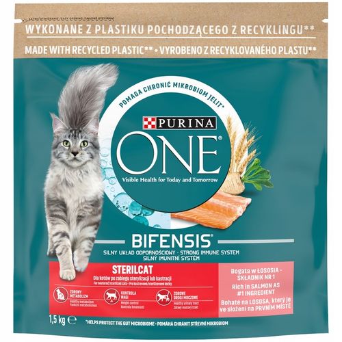 Purina ONE Sterilcat Bifensis łosoś karma 1,5kg na Arena.pl